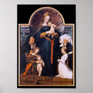Darmstadt Madonna, Holbein the Younger Poster