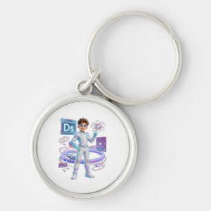 # Darmstadtium (Ds) – Atomic Number 110 ATOMIVRA Keychain