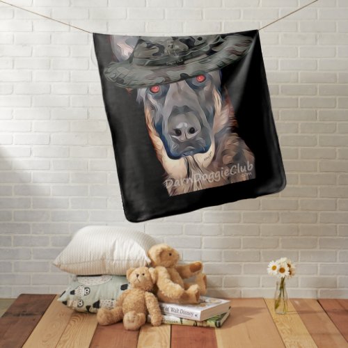 Darn Doggie Club Alpha Baby Blanket