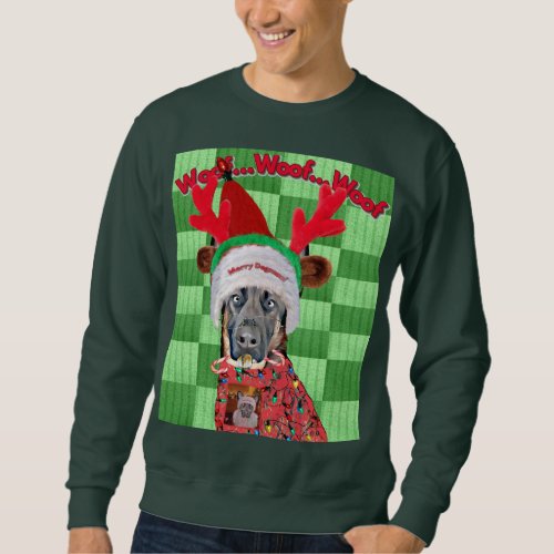 Darn Doggie Club CousinDoggie Ugly Christmas Sweatshirt