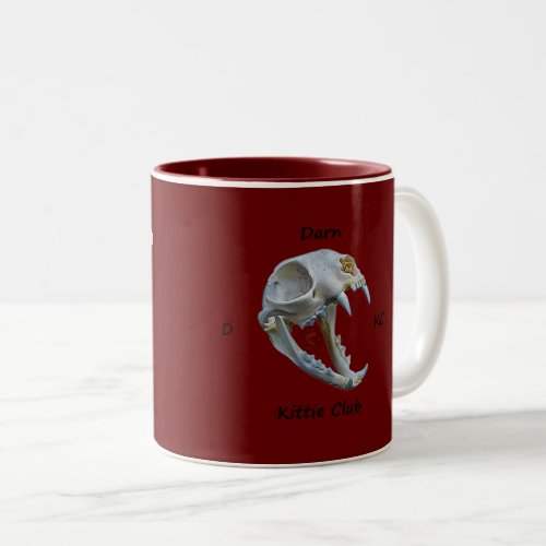 Darn Kittie Club Alpha  Logo Two_Tone Coffee Mug