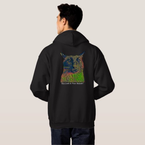 Darn Kittie Club This Look is Your Answer Hoodie