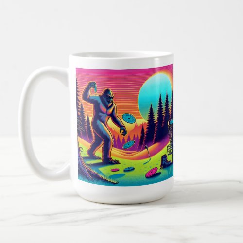 Darn Trees  Bigfoot Disc Golf Humor Coffee Mug