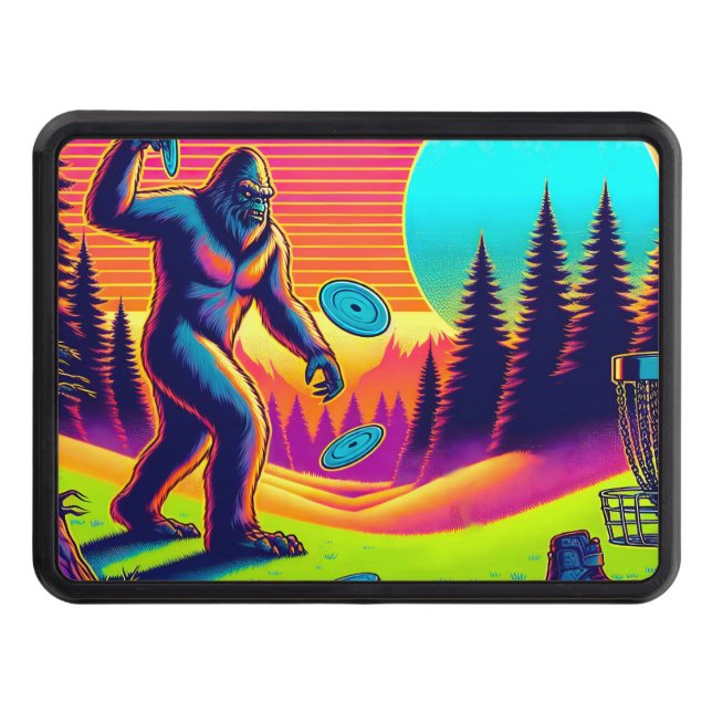 Darn Trees | Bigfoot Disc Golf Humor  Hitch Cover (Front)