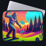 Darn Trees | Bigfoot Disc Golf Humor  Laptop Sleeve<br><div class="desc">Bigfoot sasqautch playing disc golf and losing! Just some disc golf  humor for you who play in the woods. Colors will give you retro vibes.</div>