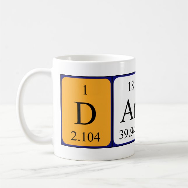 Daron periodic table name mug (Left)