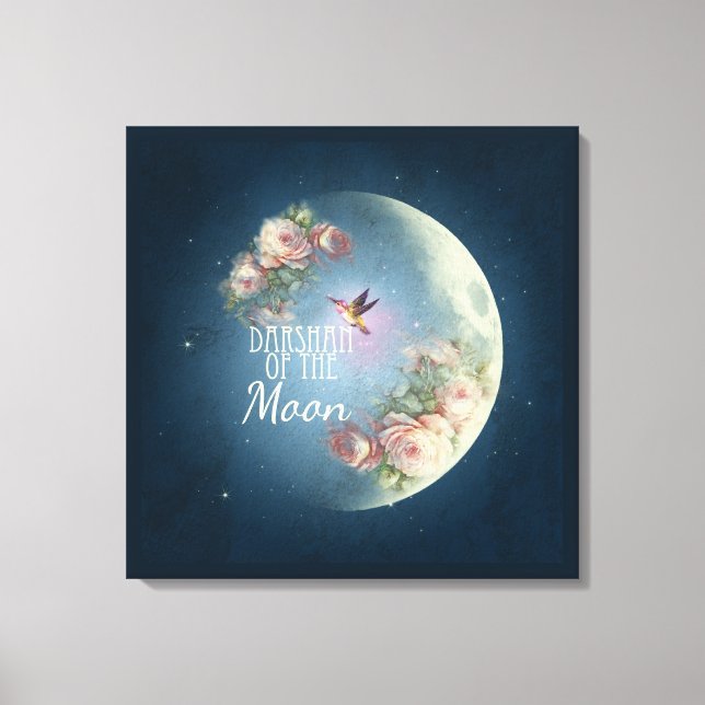 DARSHAN of the Moon - Wrapped Canvas Print (Front)