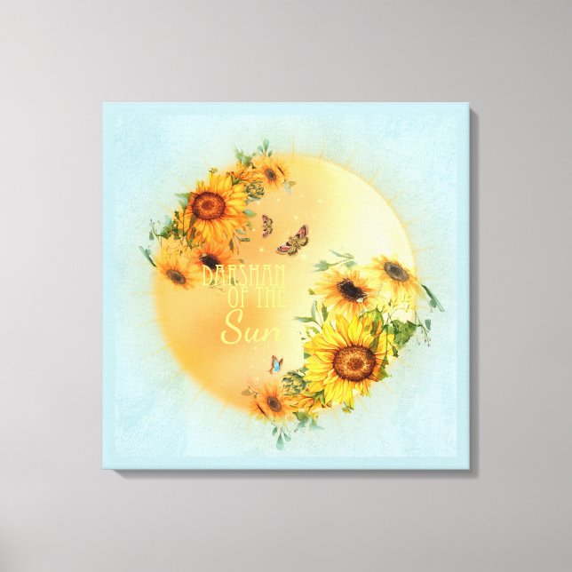 DARSHAN of the Sun - Wrapped Canvas Print (Front)