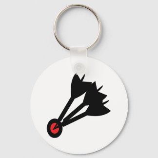 dart arrows bullseye keychain