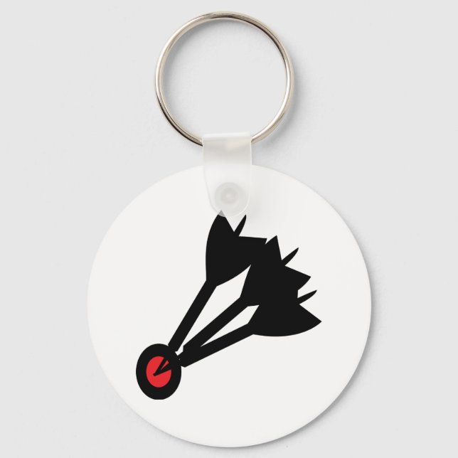 dart arrows bullseye keychain (Front)