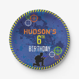 Dart Birthday Party Blaster Wars Food Paper Plates