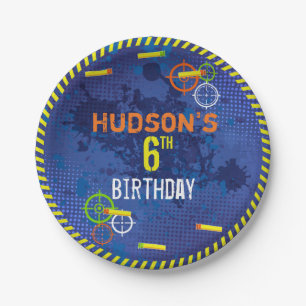 Dart Birthday Party Wars Food Paper Plates