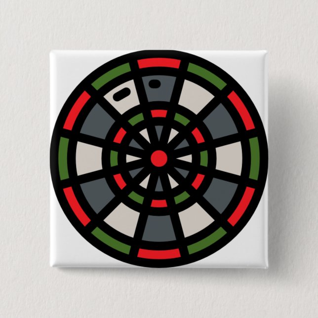 dart-board button (Front)