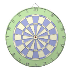 Dart Board: Cream, Pale Purple, And Light Green Dartboard