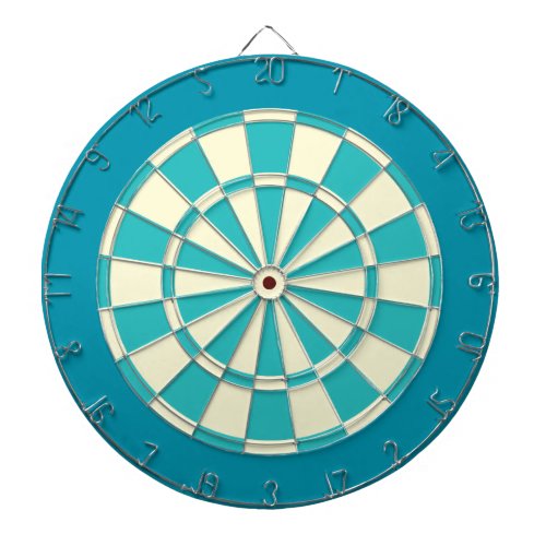 Dart Board Cream Turquoise And Teal Dartboard