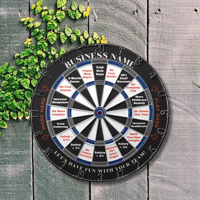 Dart Board Custom for Company from Boss to Staff  (Business decision is difficult, our dartboard may help, via the dartboard playing with your staff.)