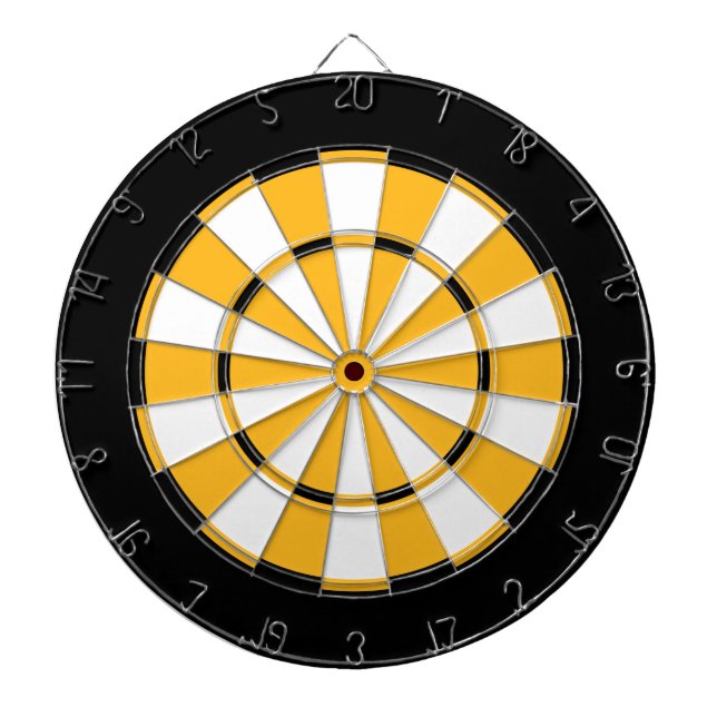 Dart Board in Boston Hockey Colors (Front)