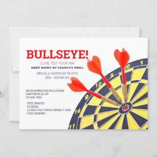 Dart Board Invitation