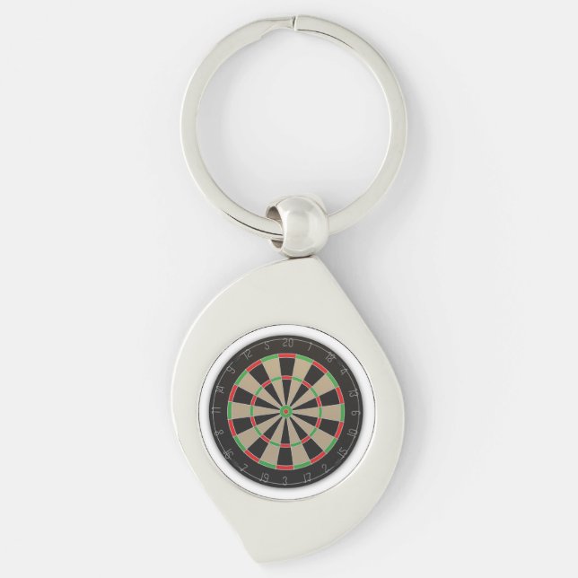 Dart Board Keychain (Front)