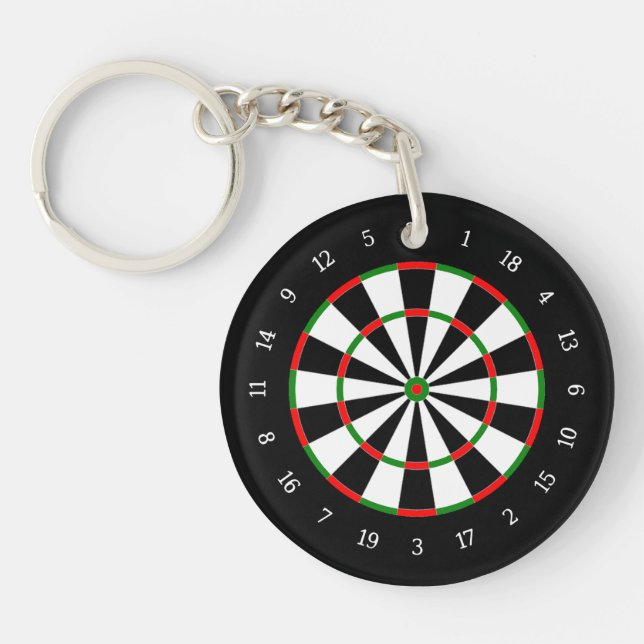 Dart Board Keychain (Front)