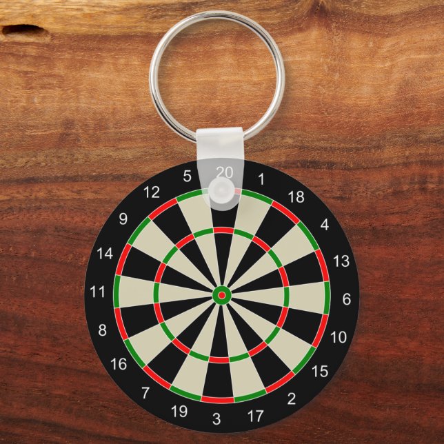 Dart Board Keychain (Back)