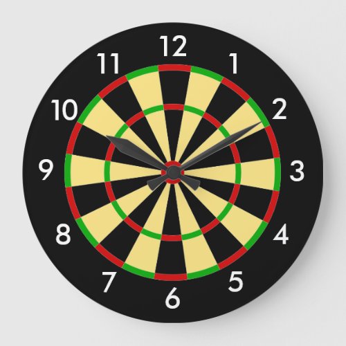 Dart Board Large Clock