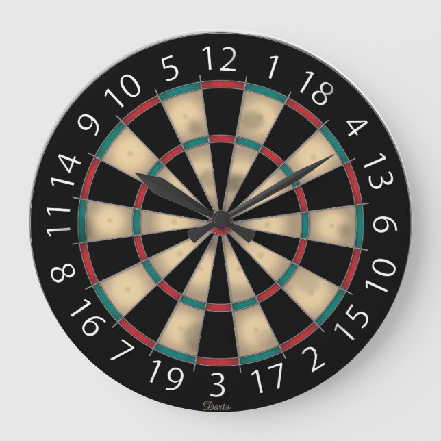 Dart Board Large Clock (Front)