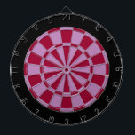Dart Board: Lavender, Maroon, And Black Dartboard With Darts<br><div class="desc">Lavender,  Maroon,  And Black Colored Dart Board Game Including 6 Brass Darts</div>