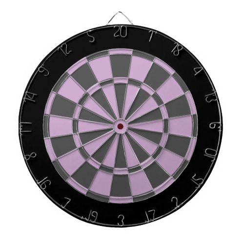 Dart Board Light Purple Charcoal Gray And Black Dartboard