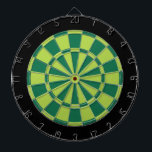 Dart Board: Lime, Green, And Black Dart Board<br><div class="desc">Lime,  Green,  And Black Colored Dart Board Game Including 6 Brass Darts</div>