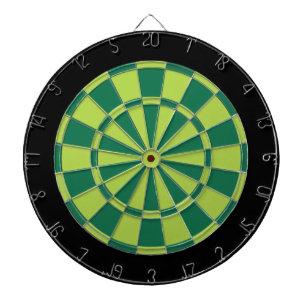 Dart Board: Lime, Green, And Black Dart Board