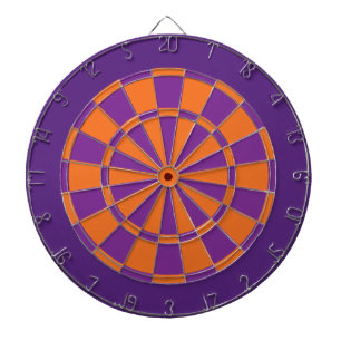Dart Board: Orange, Purple, And Dark Purple Dart Board