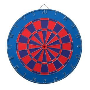 Dart Board: Red, Navy, And Blue Dartboard