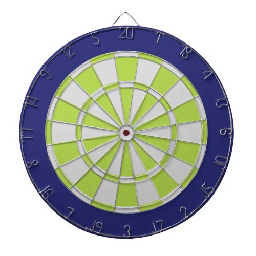 Dart Board Silver Gray Lime And Navy Dartboard With Darts