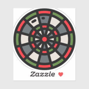 dart-board sticker