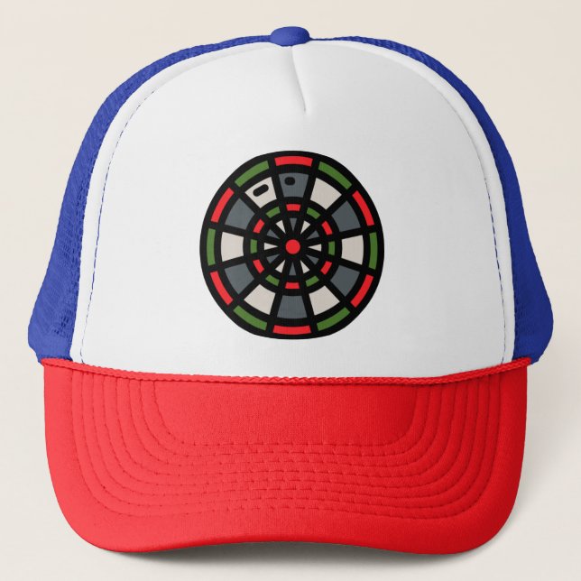 dart-board trucker hat (Front)