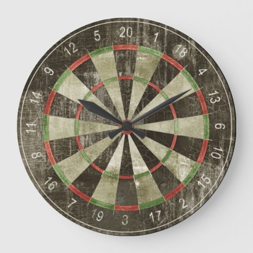 Dart board wall clock