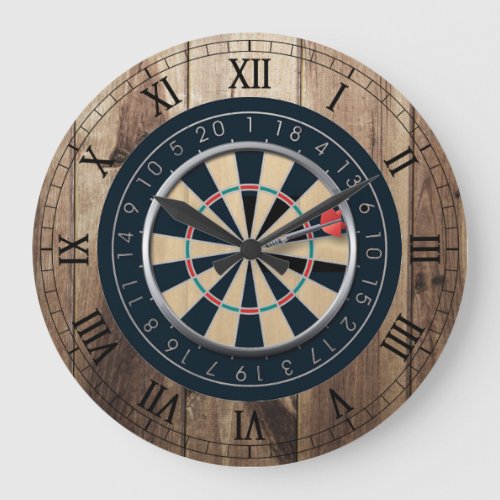 dart board wall clock