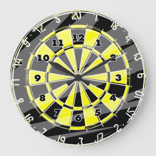 Dart board wall clock for big fans and enthusiasts