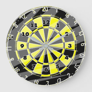 Dart board wall clock for big fans and enthusiasts