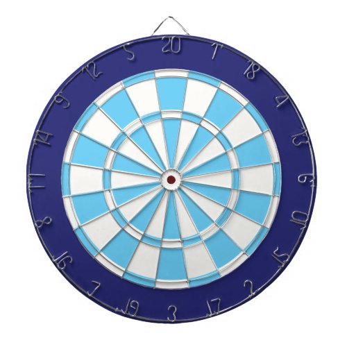 Dart Board White Light Blue And Navy Dartboard