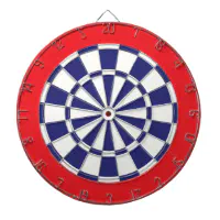 Red White & Blue Dart Board