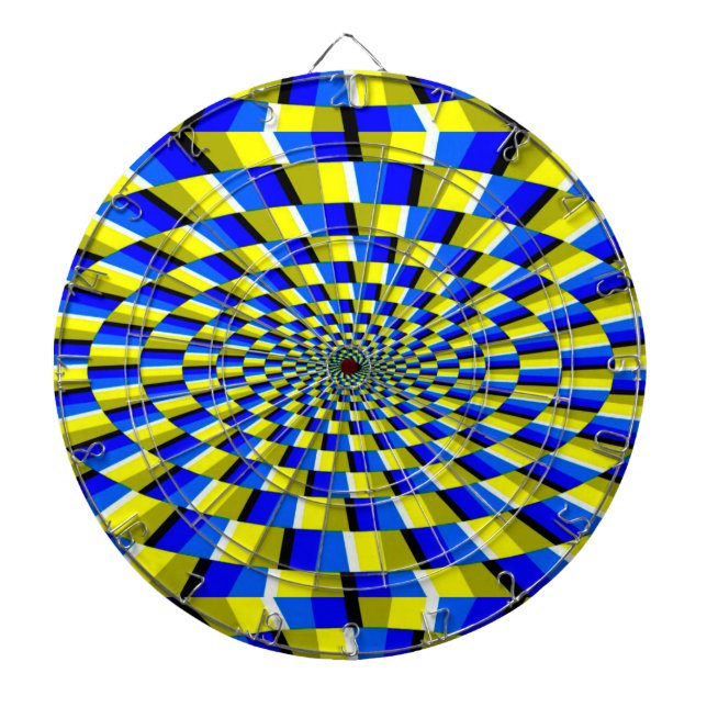 Dart Board/Yellow and Blue Abstract Board (Front)