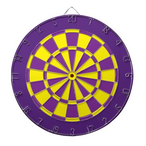 Dart Board Yellow Purple And Dark Purple Dart Board