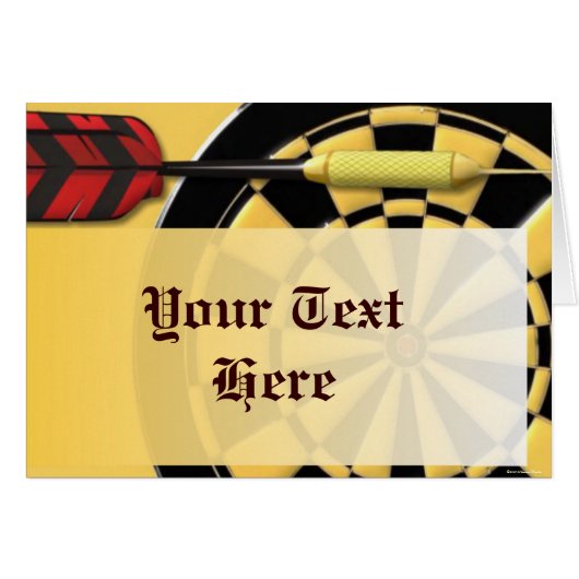 Dart Card (Front Horizontal)