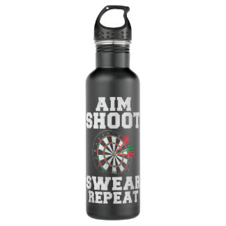 Dart Dart fans Funny Darts Design Dartboard Dart L Stainless Steel Water Bottle