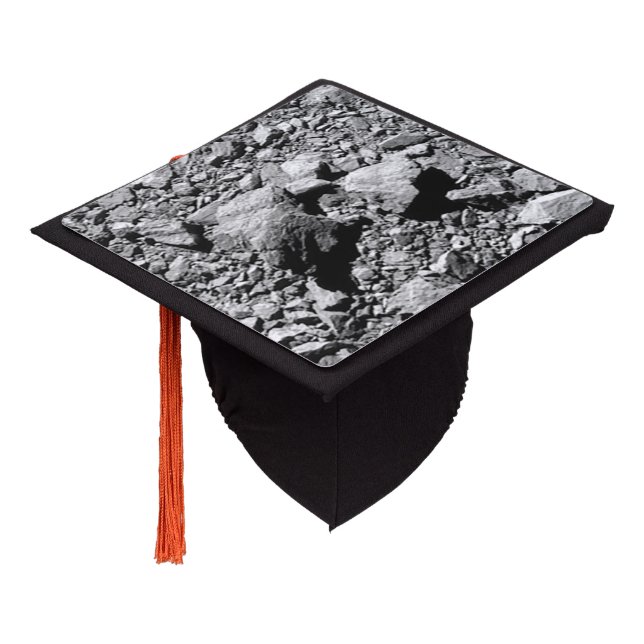 DART Dimorphos Asteroid Moonlet Surface Graduation Cap Topper (Angled)