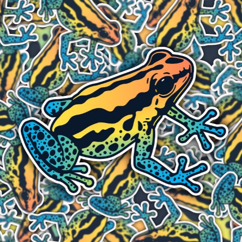Dart Frog Amazon Jungle Animal  Die_Cut Sticker
