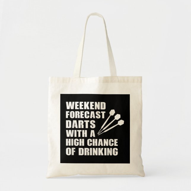 Dart Funny Darts Player Drinking Weekend Gift  Tote Bag (Front)