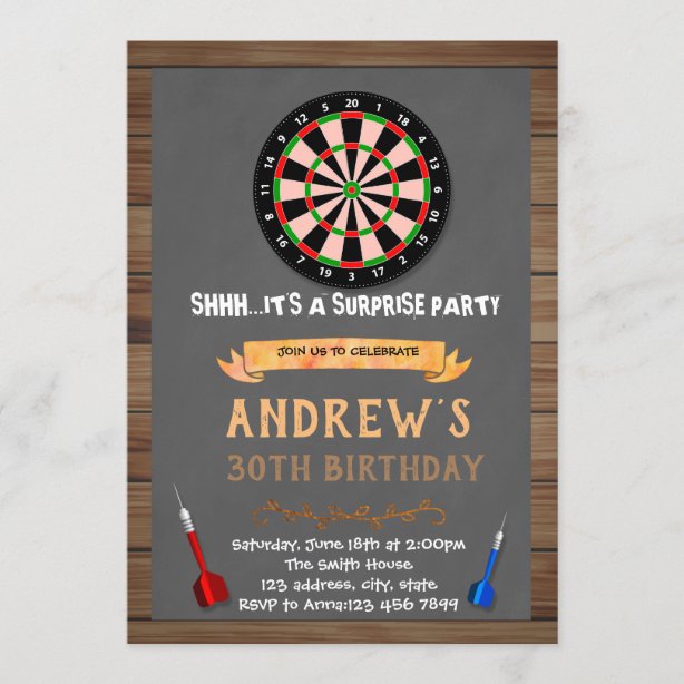 Darts Invitations | Zazzle